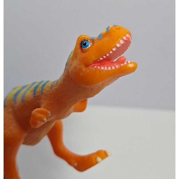 Dinosaur Train 116 Dolores T Rex Orange Blue Stripes 6" Learning Curve - Picture 8 of 16